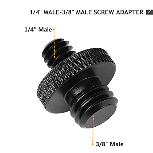 12 Pcs 1/4" & 3/8" Camera Screw Adapter Set - DSLR, GoPro, Flash & Light Stand Mounts - color: 12 Pcs