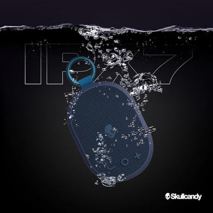 Skullcandy Kilo XT Wireless Bluetooth Speaker - IPX7 Waterproof Mini Bluetooth Speaker with 24 Hour Battery, Downward Firing Passive Radiator, and True Wireless Pairing - Perfect for Outdoor (Navy) - color: Navy