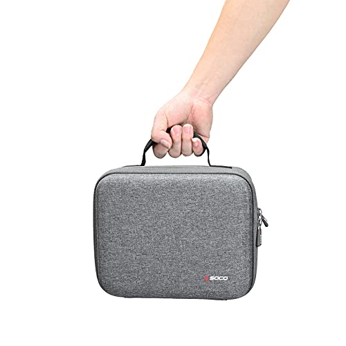 RLSOCO Hard Case Compatible With Shure MV7X / MV7+ / MV6 / MV7 / MV7i Podcast Dynamic Microphone & Shure SM7B / SM7dB Vocal Dynamic Microphone - color: Grey