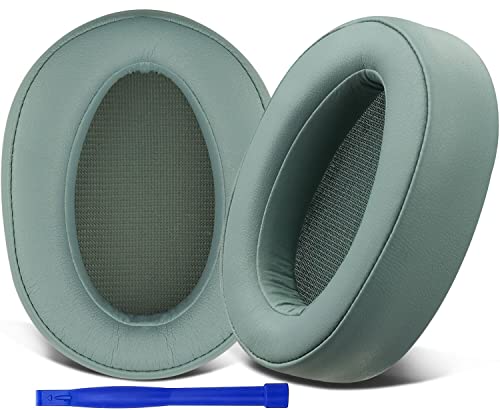 SOULWIT Replacement Earpads for Sony h.Ear on MDR-100A (MDR100A), MDR-100AAP (MDR100AAP), MDR-H600A (MDRH600A) Headphones, Ear Pads Cushions with Noise Isolation Memory Foam (Green) - color: Green