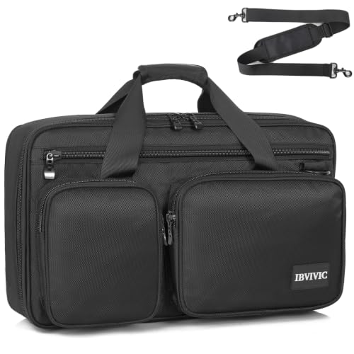 IBVIVIC DJ Controller Case Bag Fits for DDJ-FLX4, DDJ SB3/DDJ SB2, DDJ 400 | Fits DDJ RB Padded DJ Travel Carrying Bag DJ Mixer Case with Adjustable Shoulder Strap - size: DDJ-FLX4/SB2/SB3