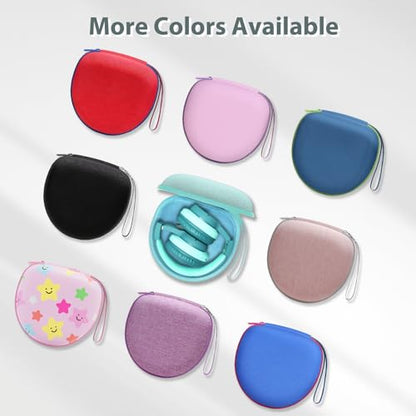Kids Headphones Case Compatible with JBL/iClever Headphone,Green,Case Only | Compatible with JBL Junior JR 320 320BT/iClever BTH12 HS19 BTH20 BTH22 BTH26/Candy Bila/Acer/MIDOLA/JoySpark Etc Headphone - color: Mint Green
