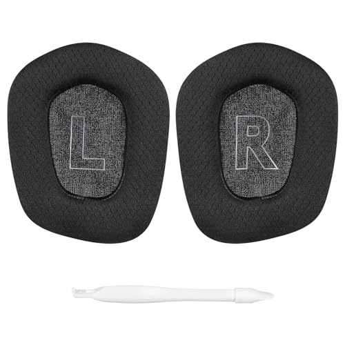 Geekria Sport Cooling-Gel Replacement Ear Pads for Logitech G733, G535, G335 Headphones Ear Cushions, Repair Parts (Black)