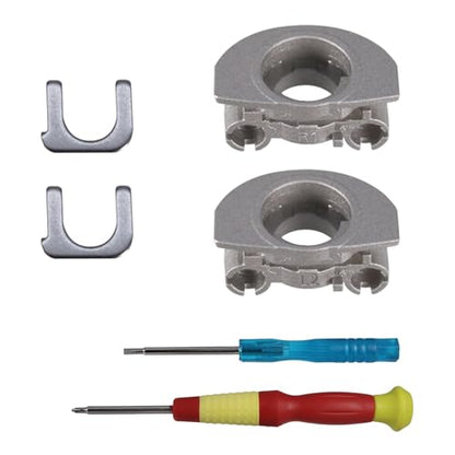 Hinge Swivels + U Shaped Metal Hinge Lock for Sony WH-1000XM4(Silver,L+R) | Durable WH-1000XM4 Replacement Parts Accessories Hinge Spins,As Same As OEM Repair Kit Set - color: Silver