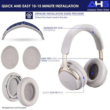 AHG Accessory House Global QC Ultra Replacement Ear pad and Headband Pad Kit Cushion Compatible with Bose QuietComfort Ultra Wireless Headphones (Sandstone). Easy DIY Installation + Great Comfort