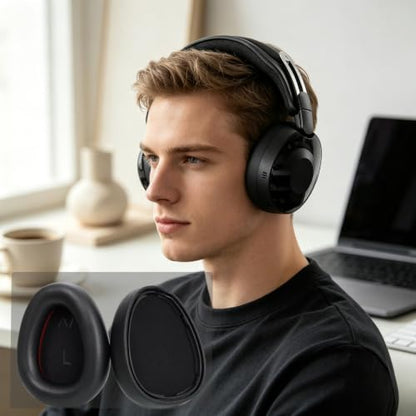Earpads Replacement for Skullcandy Aviator 900,Memory Foam Cushions, Black | Protein Leather,Breathable, Durable, Sweat-Resistant, Easy to Install