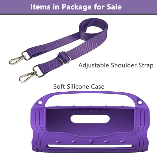 Silicone Cover Case for JBL Flip 7 Portable Bluetooth Speaker - color: Purple