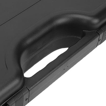 Jiawu Microphone Case, ABS Material Hard Case, Wireless Microphone with Detachable Foam Cradle Portable Handle for Wireless Mic System Studio Gig