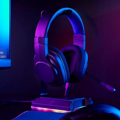 uRage Micro Gaming Headset (Over-Ear Gamer Headset, DTS X Certified, Micro Flip to Mute, Removable USB-A Uflex Cable, Optimised PC and PS5 Headset Microphone) Black
