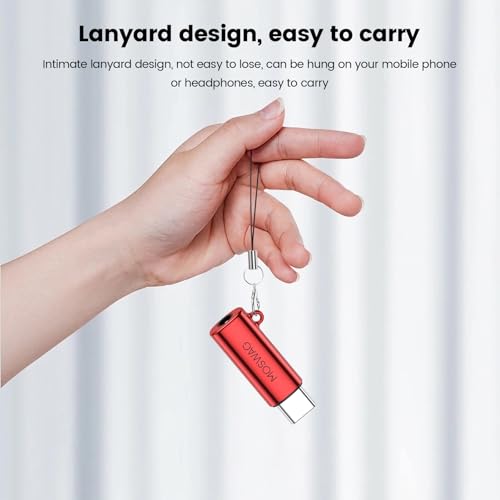MOSWAG USB C to 3.5mm Audio Headphone Adapter, Typc C to 3.5mm Aux Adapter Zinc Alloy Adapter Compatible with Samsung GalaxyS23 S22 S21 S20 S10 Plus, Ultra S21+, Pixel 7/6, Pad Pro 6 … | Hi-Fi Audio Converter and Microphone in Zinc Alloy High Resolution C