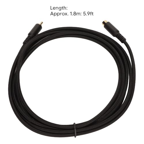 for RCA Extension Cable Male to Female Gold Plated Digital Analog AV RCA Coaxial Cord for HDTV DVD Player Subwoofer Speaker(1.8m/5.9ft) - size: 1.8m/5.9ft