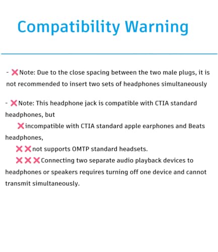 1/8" TRS Stereo Splitter Cable 3.3FT(Splitter 20cm), Male to Dual Male, 3.5mm Y-Splitter Stereo Cable, for Speakers, Headphone, Cell Phone PC Laptop, Perfect for Switching or Two Sets of Speakers - size: 3.3FT