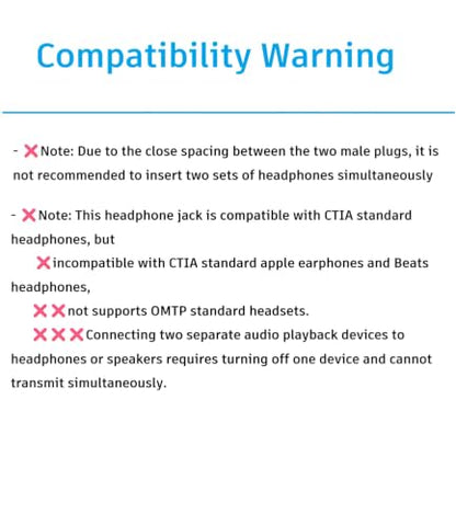 1/8" TRS Stereo Splitter Cable 3.3FT(Splitter 20cm), Male to Dual Male, 3.5mm Y-Splitter Stereo Cable, for Speakers, Headphone, Cell Phone PC Laptop, Perfect for Switching or Two Sets of Speakers - size: 3.3FT