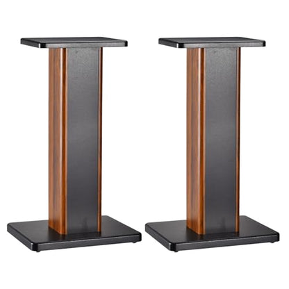 MECCANIXITY 우드 스피커 스탠드, 2팩 50cm(19.7인치) 범용 스피커 스탠드 할로우 스탠드 향상된 오디오 청취 홈 시어터 시네마용 - size: 19.7 Inch