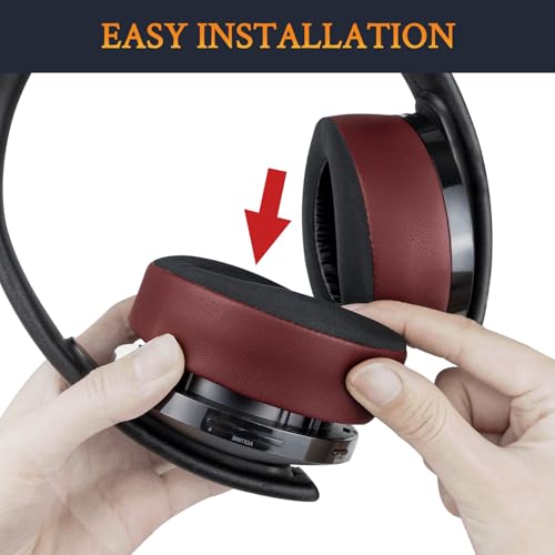 SOULWIT Earpads for Sony PS5 Pulse 3D Wireless Headset, Cooling Gel Replacement Ear Pad Cushions with Noise Isolation Foam - Burgundy - color: Burgundy