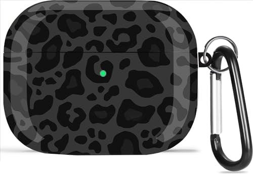 Cute Airpods 5/4 Gen Case Hard Cover Girl Women 2026/2024 - Black/G Leopard - color: Black/Grey Leopard, size: For Airpods 4/5