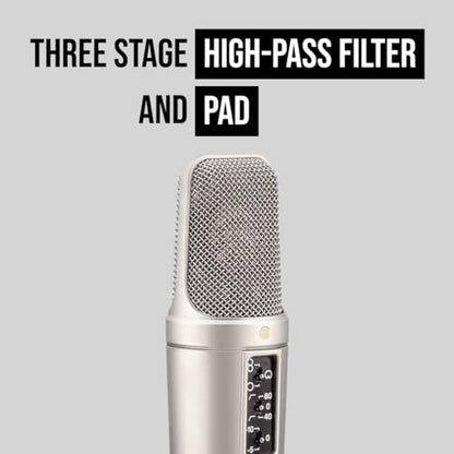 Rode NT2-A Studio Solution Microphone, Silver, Wired, Singing