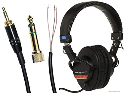 ATH-M50 Replacement Extension Cord Spring Relief Coiled Audio Cable Compatible with Sony MDR-7506 MDR-V6 MDR-V600 MDR-V700 MDR-V900 and Audio Technica ATH-M50 ATH-M50s Headphones (Black)