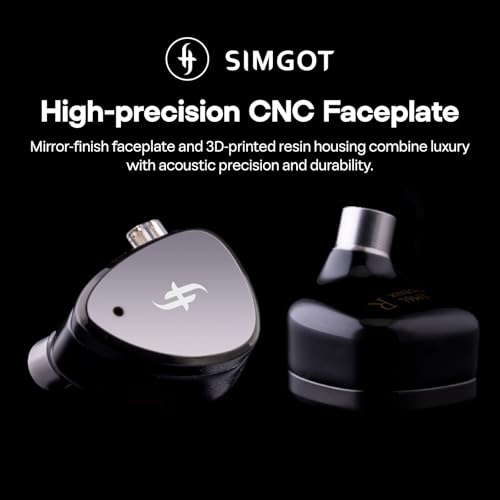 Linsoul SIMGOT EM6L 1DD + 4BA Hybrid Driver in-Ear Monitor, Gaming Earbud + Kiwi Ears SONICAP Waterproof Earbud Case(Blue)