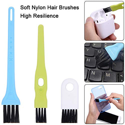 Wisdompro 45 Pcs Cell Phone Cleaning Kit, Cleaning Tool Set for Electronics | USB Charging Port Cleaner, Headphone Jack Brush Tools for iPhones, AirPods, Phones, Earbuds, Tablets, Laptops, Keyboards