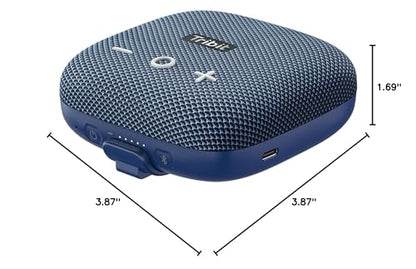 Tribit StormBox Micro 2 Portable Bluetooth Speaker, 10W, 12H Playtime | Bike Speaker, IP67 Waterproof, BT5.3, XBass, Wireless, TWS Pairing, Built-in Mic, Outdoor, Camping, Travel, Cycling, Blue