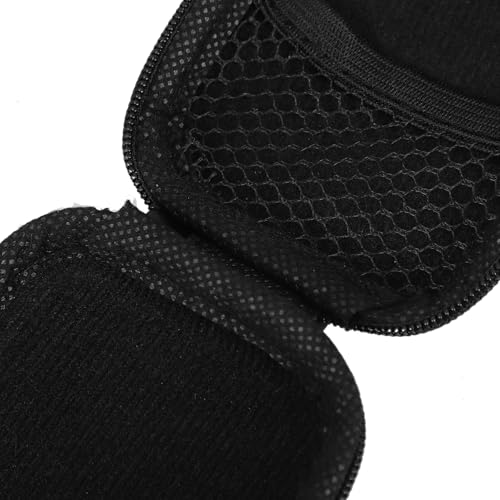 Sewroro Mini EVA Headphone Case, Portable Travel Earphone Pouch, Earbud Storage Box, USB Cable Holder, 2.95 x 2.95 x 0.98 Inches (Black) - color: Black