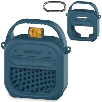 Silicone Cover Case for Bose SoundLink Micro 2 Bluetooth Speaker, Dark Blue - color: Twilight Blue