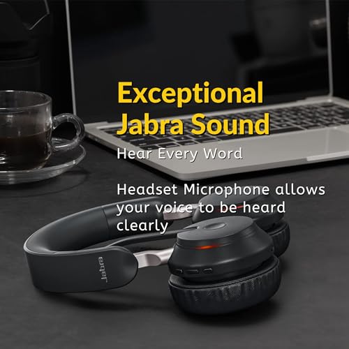 Jabra Evolve2 65 Wireless Headset USB-C Mono MS, Bluetooth Dongle, Compatible with Zoom, Webex, Skype, Smartphones, Tablets, PC/MAC, 26599-899-899 (Black), Global Teck Gold Support Plan Included - color: USB-C (Black), style: Evolve2 65 MONO