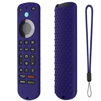 Silicone Cover for Voice Remote Pro 2022, Silicone Case Cover for Voice Remote Pro 2022 with Lanyard (Midnight Blue) - color: Midnight blue