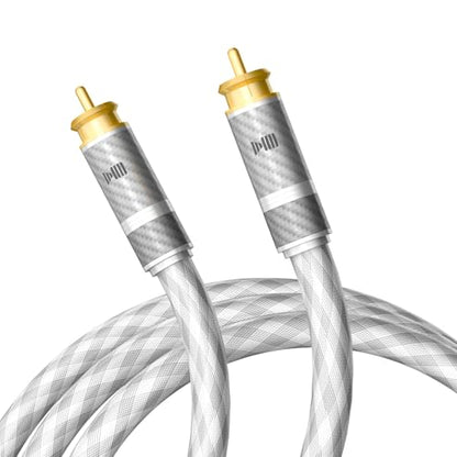 Digital Audio Coaxial Cable 6.5FT, Pristine Sound Quality, Crafted from 4N 99.998% Pure Silver, for high-end Audio Applications, Suitable for Mixing Consoles and Recording Studios - size: 6.5FT/2M
