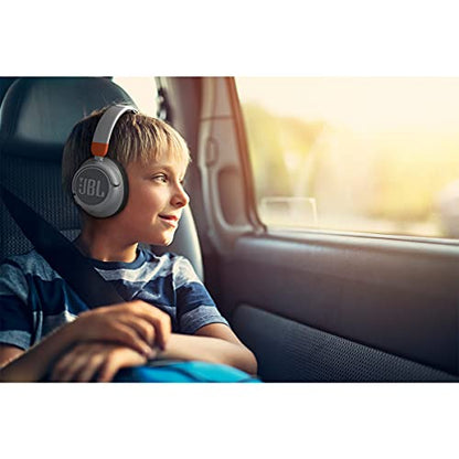JBL JR 460NC - Cancelling Kids Headphones - White | JBL Safe Sound, Active Noise Cancelling, Communicate with built-in mic, Up to 20-hour battery life and quick recharging