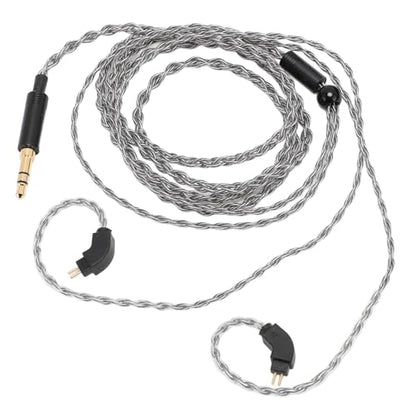 Premium Silver Plated Copper Earphone Cable Replacement for TFZ QDC Revonext 3 5mm to 0 78mm 2 Pin with Memory Wire Earhooks Clear Sound Lossless Upgrade