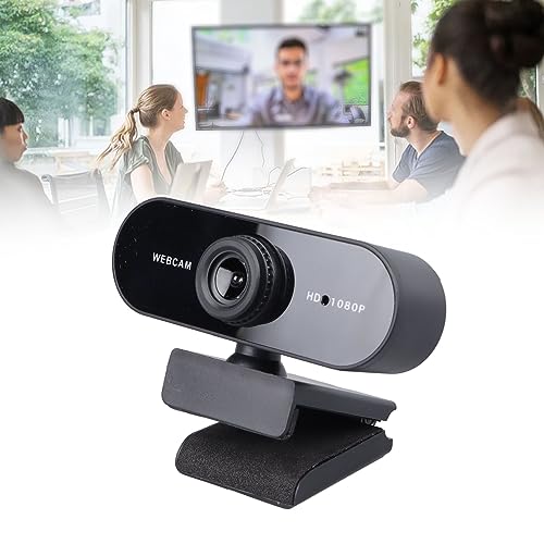 Diyeeni 1080P Computer Camera with Built in Microphone, Easy Installation, Widely Compatible with All Desktops & Laptops, Ideal for Video Recording, Conferencing, Live Streaming