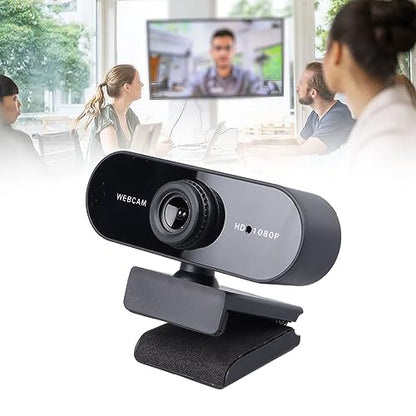 Diyeeni 1080P Computer Camera with Built in Microphone, Easy Installation, Widely Compatible with All Desktops & Laptops, Ideal for Video Recording, Conferencing, Live Streaming