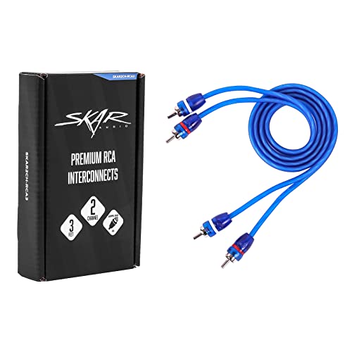 Skar Audio 3-Foot 2-Channel Twisted Pair RCA Interconnect Cable - SKAR2CH-RCA3 - size: 2 Channel-3 ft