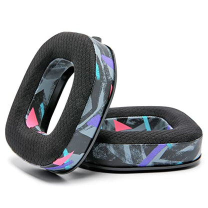 WC Freeze A40 - Hybrid Fabric Cooling Gel Earpads for Astro A40 TR | Made by Wicked Cushions | Improved Durability, Thickness & Sound Isolation | 90s Black - color: 90s Black