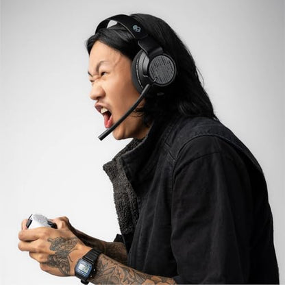 Skullcandy Crusher PLYR 720 Wireless Gaming Headset - Digi-Black | THX Spatial Audio, Multi-Sensory Crusher Bass, Removable Microphone, PC, PlayStation, Nintendo, Multi-Platform, Open-Back - color: Digi-Black