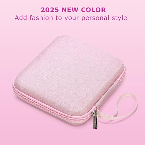 Ginsco Ultra-Slim Case Compatible with JBL Tune 510BT Bluetooth Headphones, with JBL Tune 520BT/670NC Live 460NC, Wireless On-Ear Headphones, Travel Carrying Headphone Case (Pink) - color: Pink