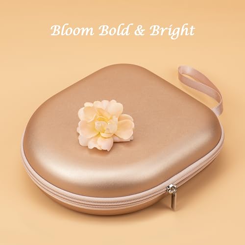 Ginsco Universal Headphone Case Compatible with JBL Tune 510BT 720BT, Sony WH-CH 720N/WH-CH520, with Bose/Sony/JBL/Soundcore Life Q20i Q30/BERIBES/TOZO/KVIDIO Waterproof Travel Carrying Case Rose Gold - color: Rose Gold