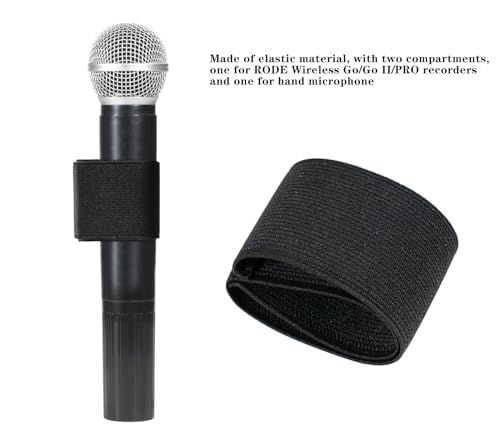 MOTAIN Hand Microphone Elastic Sleeve Compatible with RODE Wireless Go/Go II/PRO Recorders,Ideal Accessory For Wedding Photographers(1 Pack) - style: 1 Pack
