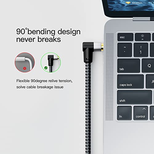3.5mm 오디오 케이블 100피트/30M, 스테레오 90도 길이 Aux 케이블 3.5MM 수-수 직각 TRS 케이블, 헤드폰, 태블릿, 스피커와 호환, 24K 금 도금 - size: 100ft/30M
