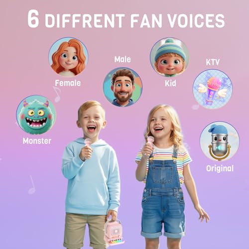 Mini Karaoke Machine with Colorful 7 Piano Keys,Top | Birthday for 3 4 5 6 7 8 9 10 11 12+ Years Old, Portable Bluetooth Speaker with Wireless Microphone,Boys and Girls Gift-Pink - color: C60Pink