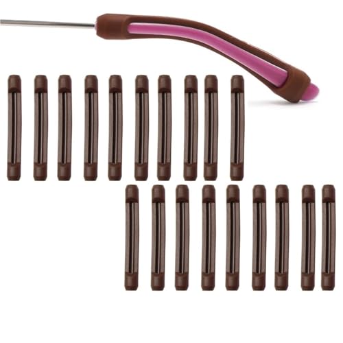 300Pcs Silicone Anti Slip Temple Tip Holder Eyeglass Grips Ear Hooks for Glasses | Non-slip silicone ear hooks keep glasses secure; 300pcs in black, clear, grey, coffee. - color: Coffee