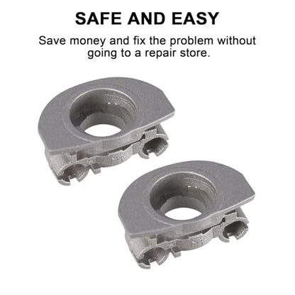 Hinge Swivels + U Shaped Metal Hinge Lock for Sony WH-1000XM4(Silver,L+R) | Durable WH-1000XM4 Replacement Parts Accessories Hinge Spins,As Same As OEM Repair Kit Set - color: Silver