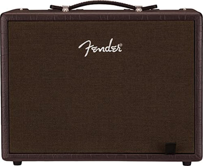 Fender Acoustic Junior 100W Combo Acoustic Guitar Amplifier Bundle with Instrument Cable, Amperstand Guitar Cradle, Tuner, and 24-Pack Picks - size: Acoustic Jr 100