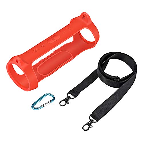 Silicone Case Skin Protective Sleeve Cover Shell for JBL Charge Essential Bluetooth Speaker - color: red