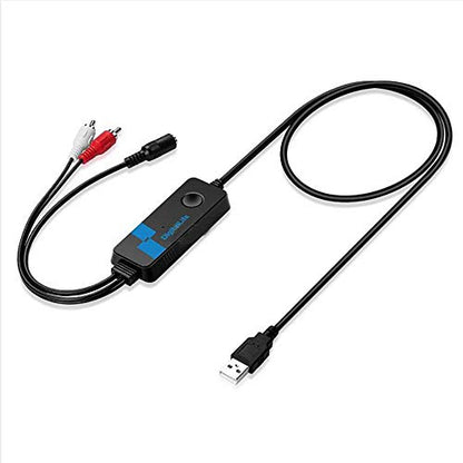 2.1CH Gaming USB Audio Sound Card Adapter with USB to RCA R/L Stereo Speaker 3.5mm Jack for Game Headsets