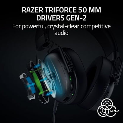 Razer BlackShark V3 X HyperSpeed Wireless PC Gaming Headset, Black | 50mm Drivers, Cardioid Mic, 2.4 GHz, Bluetooth, USB, Works with Mac, PS5, Nintendo Switch, Smartphone, 70 Hr Battery - color: Black, style: PC