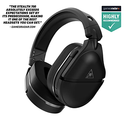 Turtle Beach Stealth 700 Gen 2 Wireless Gaming Headset for PlayStation 5, PS4 Pro, PS4 & Nintendo Switch - Bluetooth, 50mm Speakers, 3D Audio Compatibility, and 20-Hour Battery - Black (Renewed)
