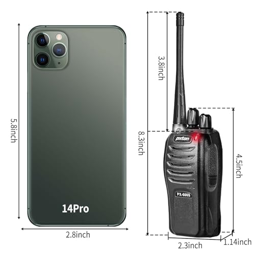 666S 10 Pack walkie talkies for Adults Long Range Rechargeable with Headphones and Li-ion Battery,Two Way Radio has VOX/Noise Reduction/TOT/Flashlight/Monitoring/Scan Function（10 Pack） - style: 666S10-pack